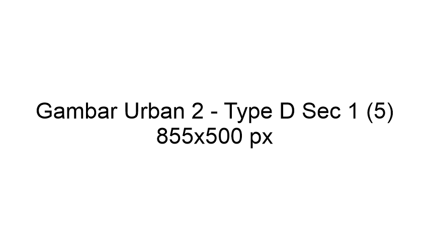 Urban 1 - Tipe A, Bagian 5 dari 5
